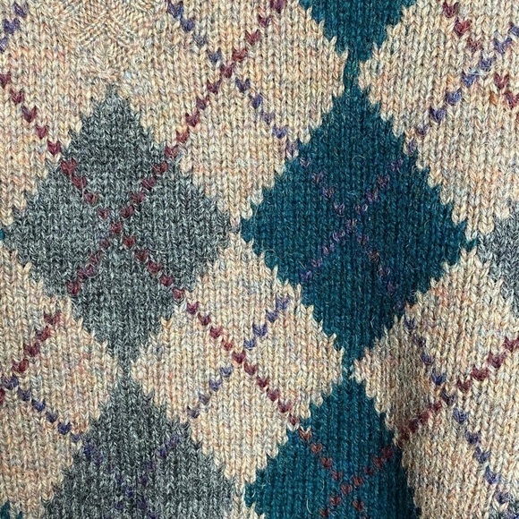 Men’s 100% Shetland wool made in Italy vest academia old money - Picture 3 of 7